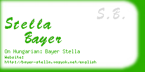 stella bayer business card